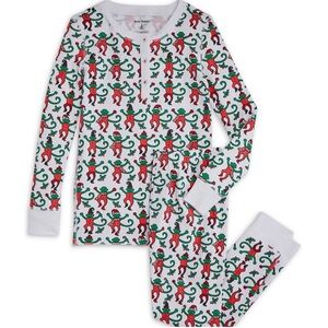 Roberta Roller Rabbit Unisex Holiday Monkey Pajama Set 6